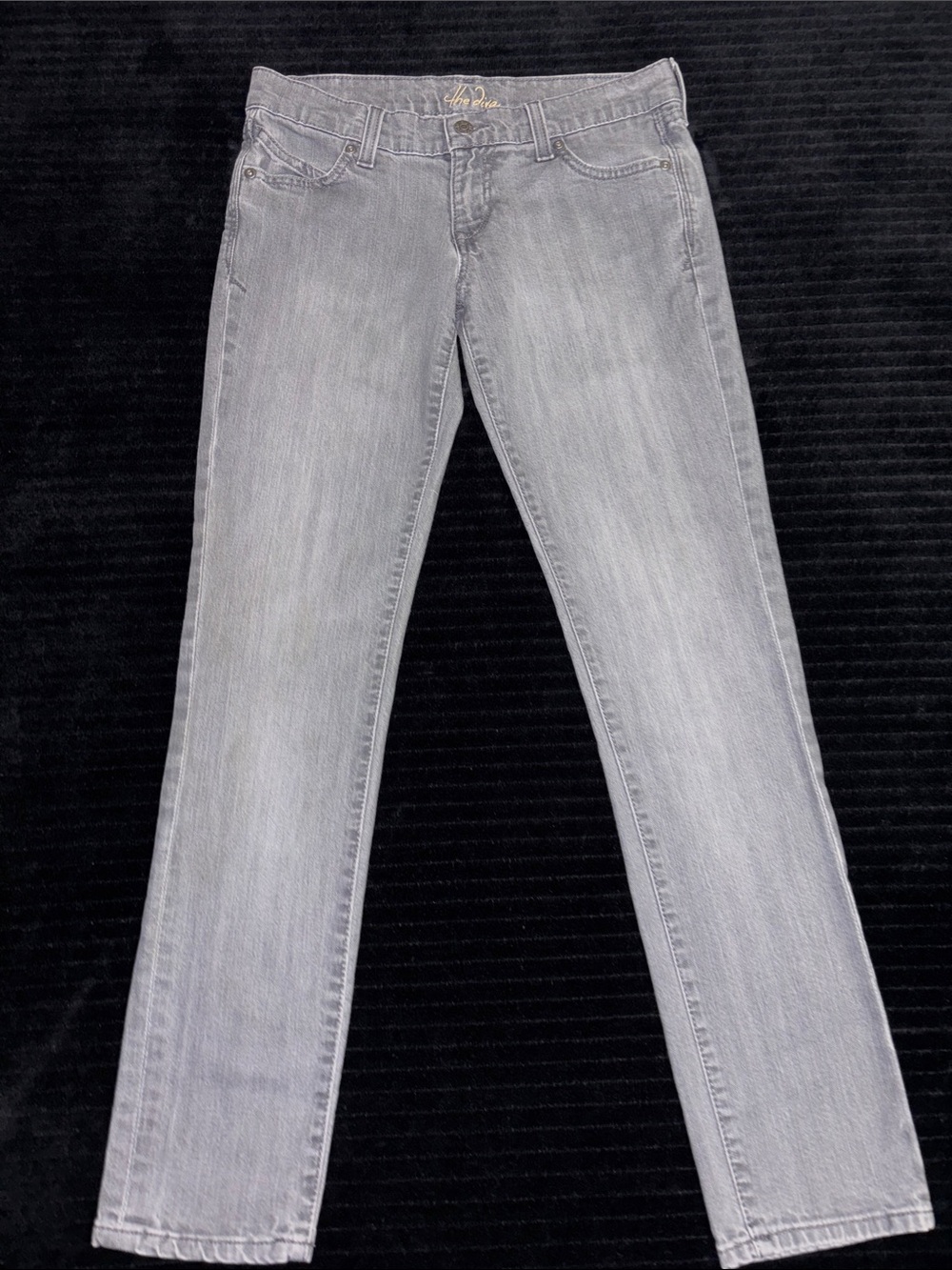 The Diva Sz 2 Women's Light Gray Slim Jeans